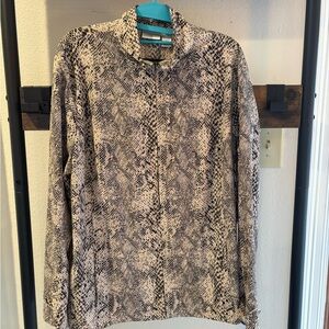 Zenergy by Chicos Snakeskin Print Jacket‎